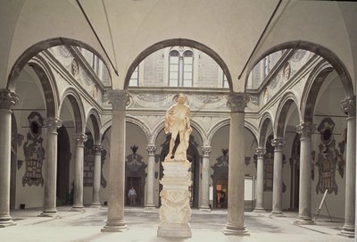 Interior of the Sculpture Court by Michelozzo di Bartolommeo